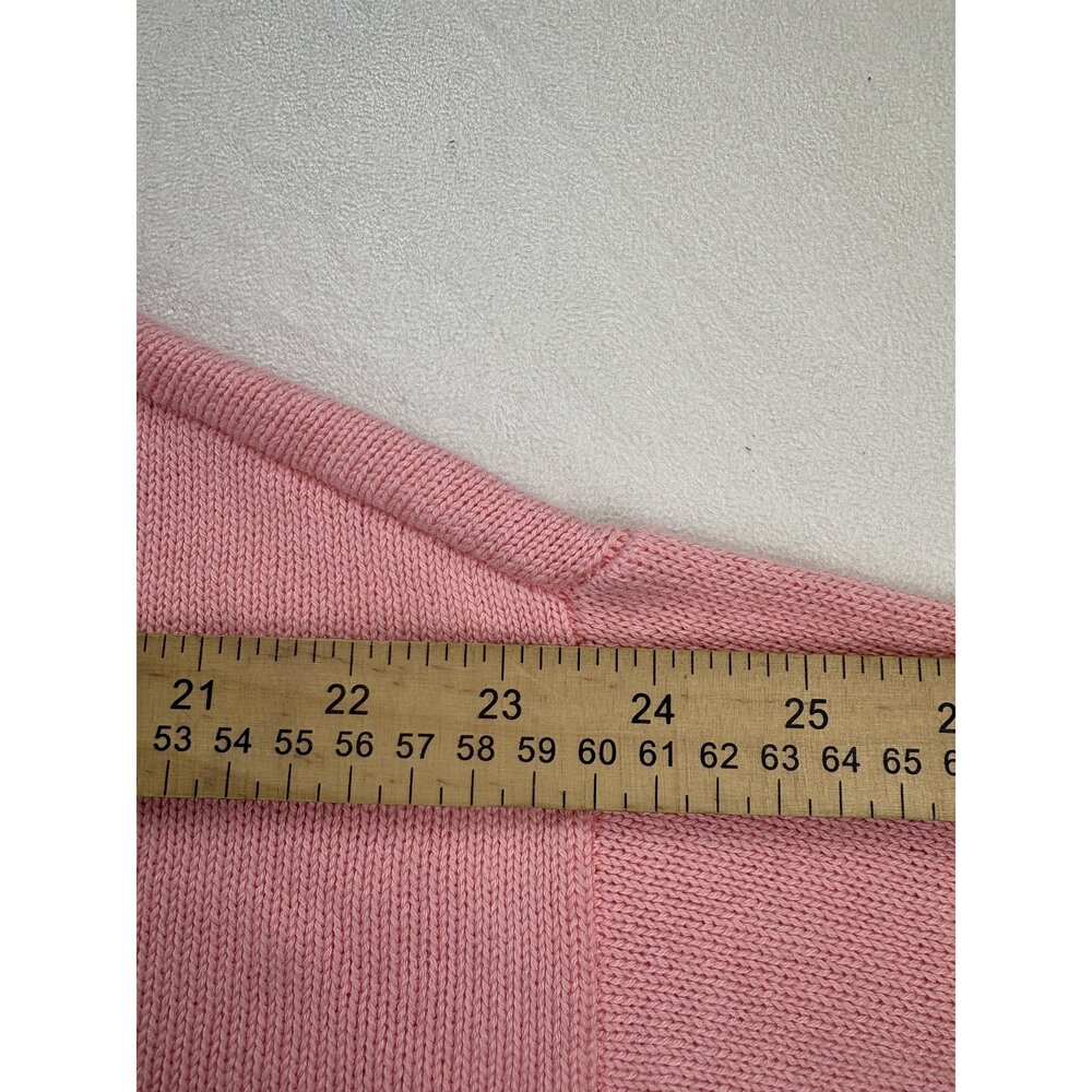 Vince Camuto Pink Bunny Crewneck Sweater Size M - Picture 9 of 11